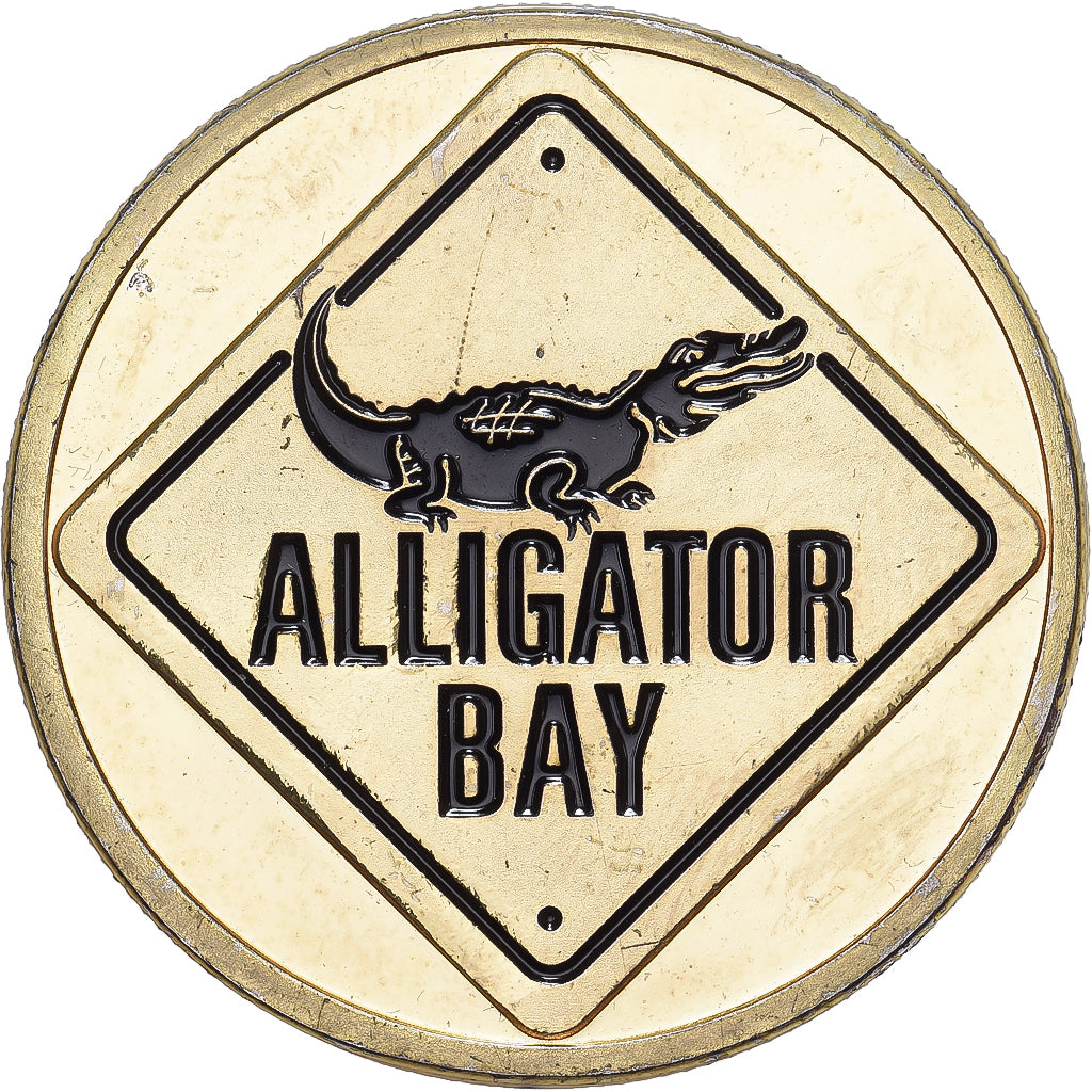 Francia, medalla, Aligator Bay - La ferme aux tortues, Aluminio y cuproníquel