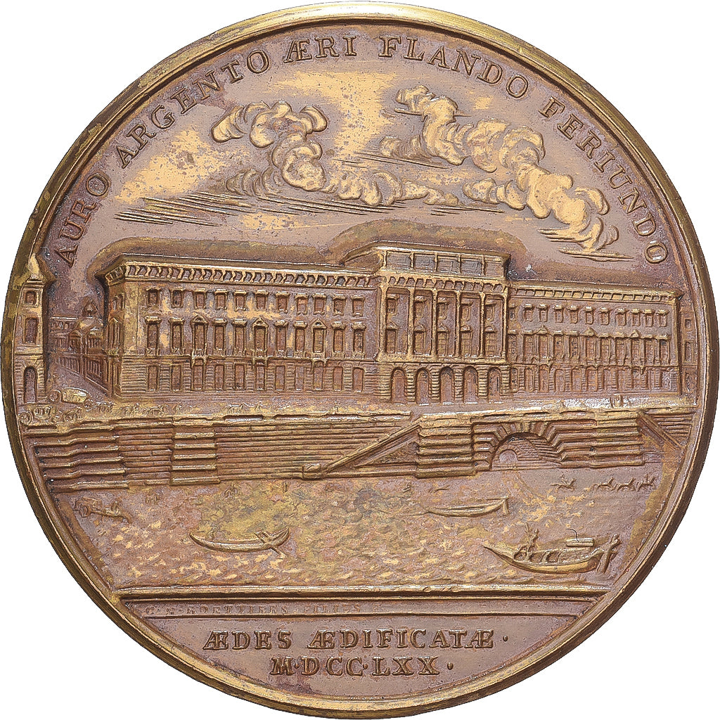 Francia, medalla, Foire de Paris, Visite au stand de la Monnaie, 1959, Bronce