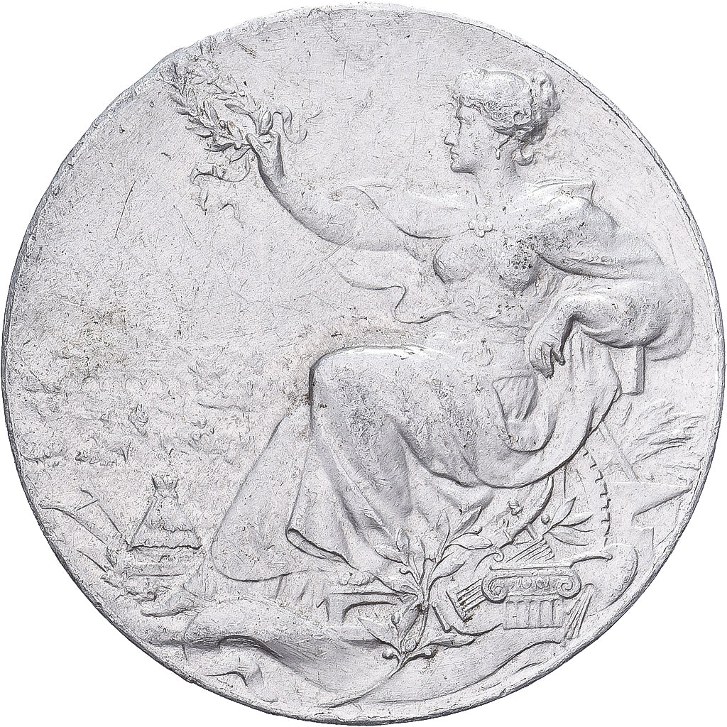 Francja, medal, Exposition Internationale de Saint-Etienne, 1904, Aluminium