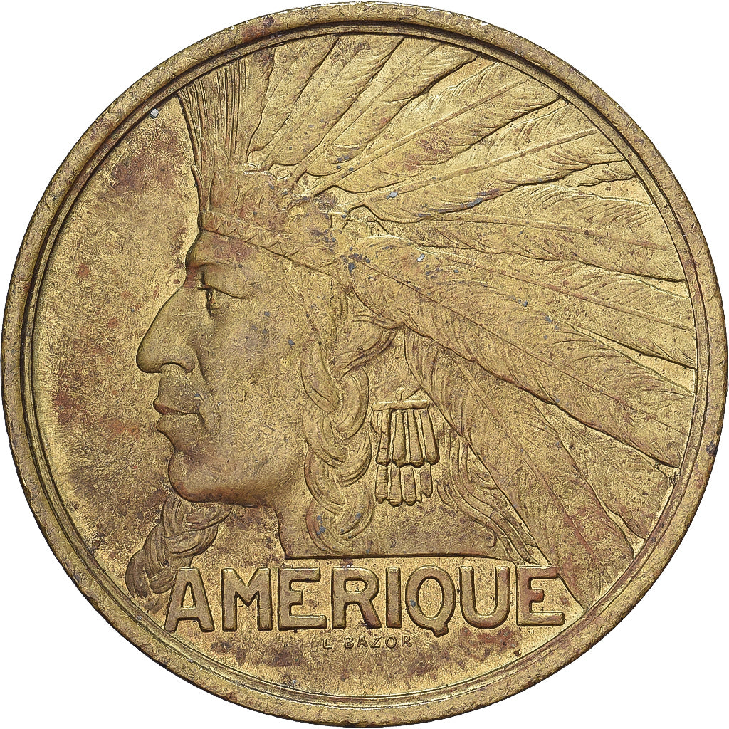 Frankrijk, Token, Exposition Coloniale Internationale, Paris, Amérique, 1931