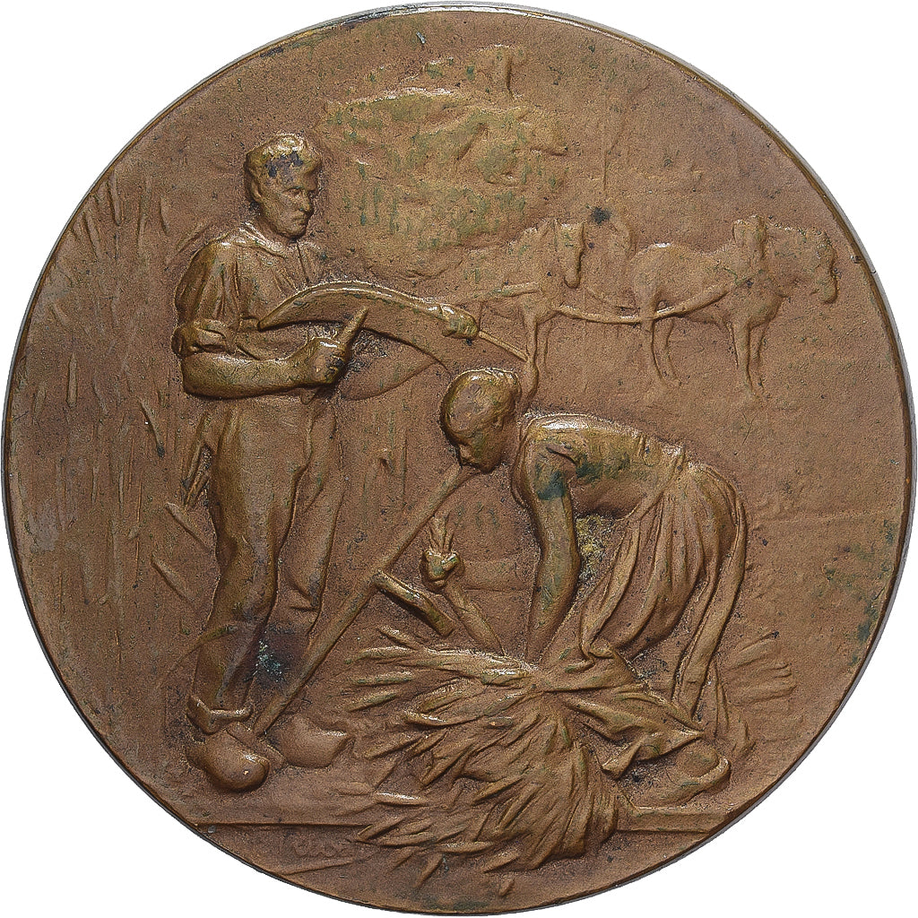 Frankrijk, Medaille, Comice Agricole de la Réole (Gironde), Bronzen, Rivet, ZF+