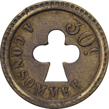 Frankrijk, 30 Centimes, Bussoz Paris, Tin, ZF+