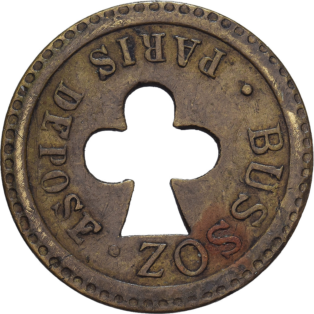 Frankrijk, 30 Centimes, Bussoz Paris, Tin, ZF+