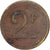 Francja, 2 Francs, Mosiądz, EF(40-45)