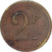 Francja, 2 Francs, Mosiądz, EF(40-45)