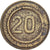 Francja, 20 Centimes, Mosiądz, Eléphant, AU(50-53)