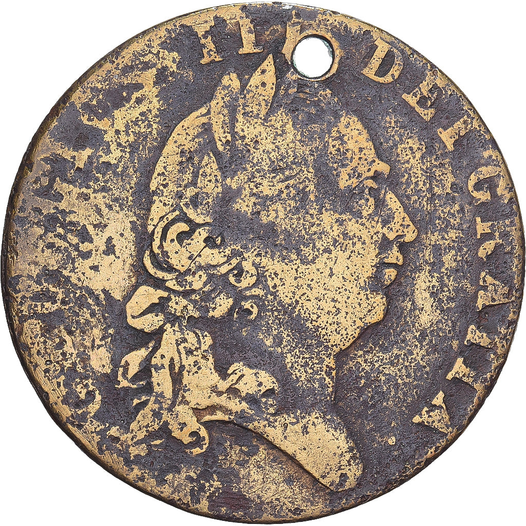 Verenigd Koninkrijk, spade guinea gaming token, George III, 1790, Tin, ZG+