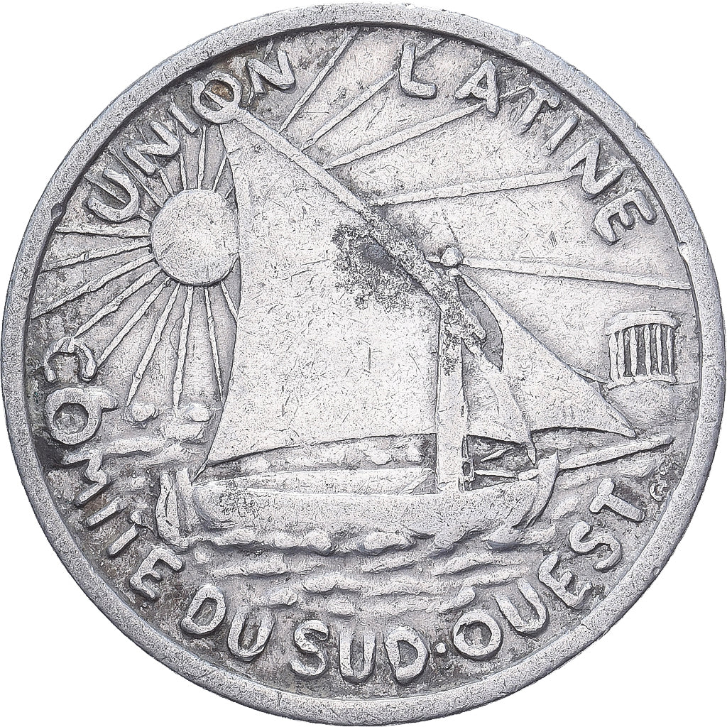 Francia, ficha, Union Latine, Comité du Sud-Ouest, 10 Centimes, Toulouse, 1930