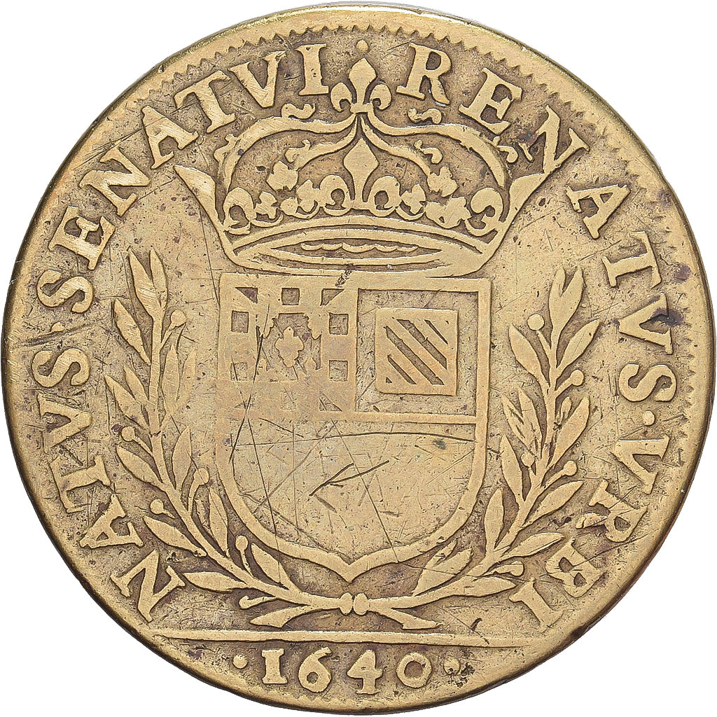 Frankrijk, Token, Maires de Dijon, René Perret, 1640, Tin, FR, Feuardent:10023
