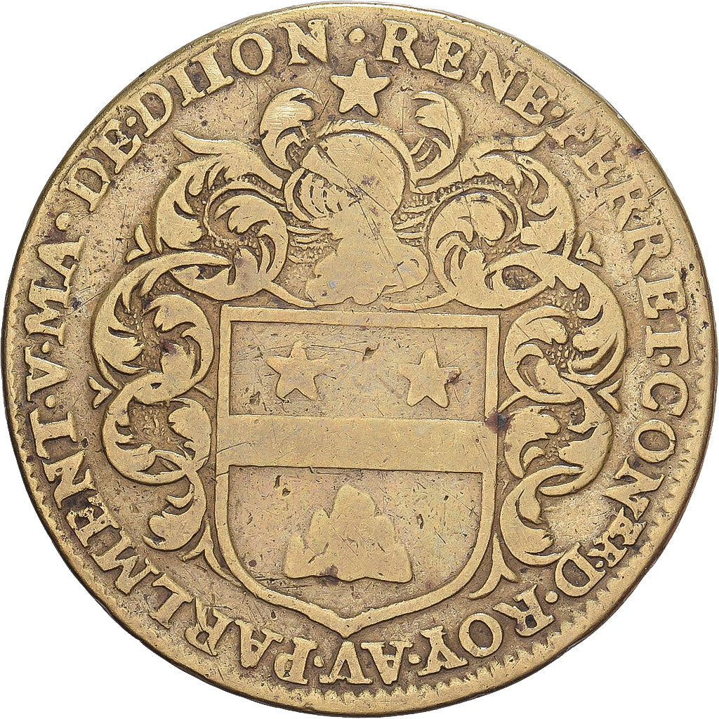 Frankrijk, Token, Maires de Dijon, René Perret, 1640, Tin, FR, Feuardent:10023