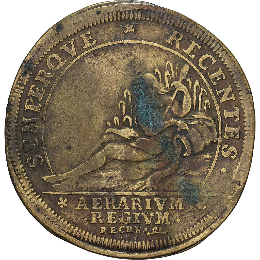 Francia, ficha, Louis XIV, Chambre du Trésor Royal, Ottone, MB, Feuardent:1909