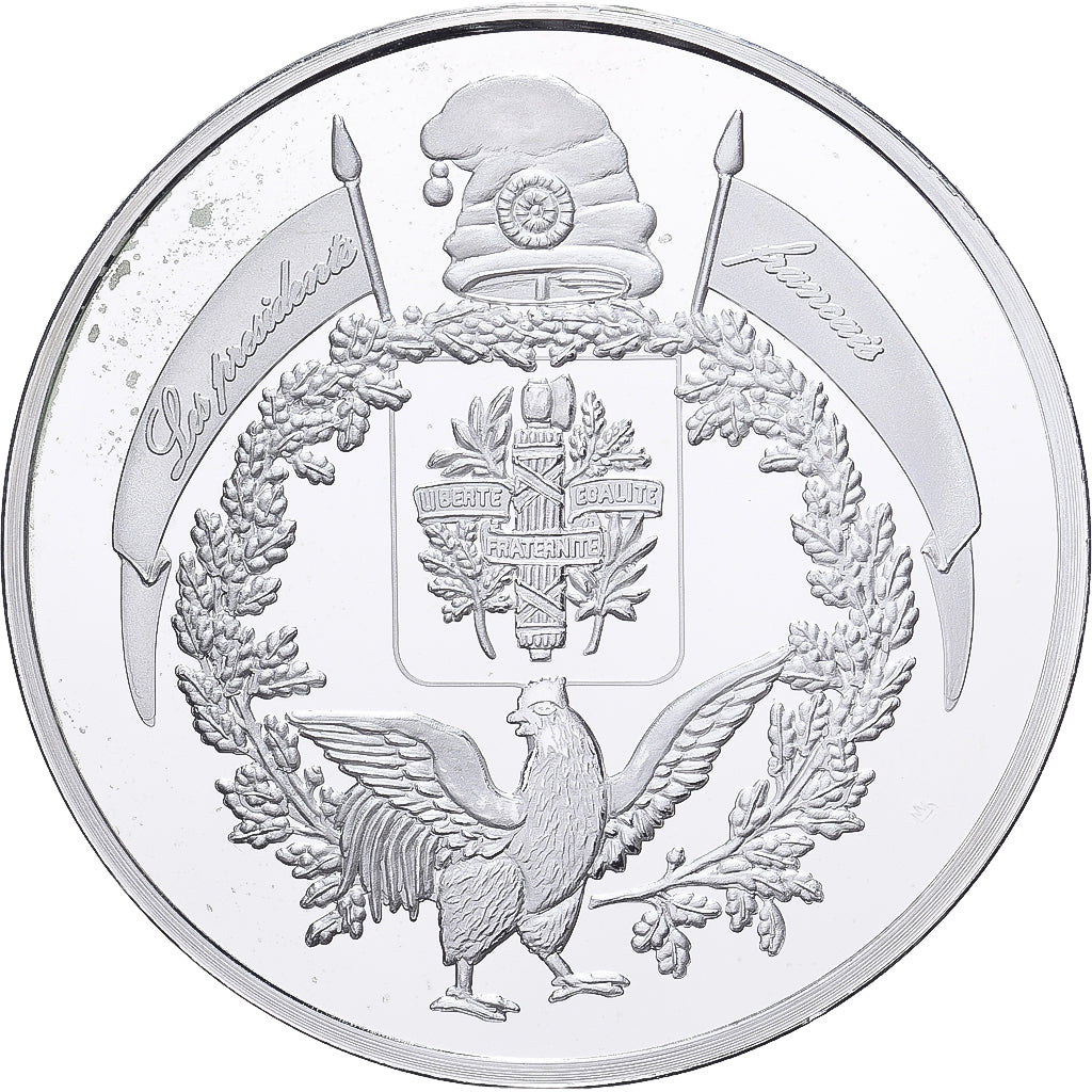 Francia, medaglia, Les Présidents de la République, Georges Pompidou, Rame