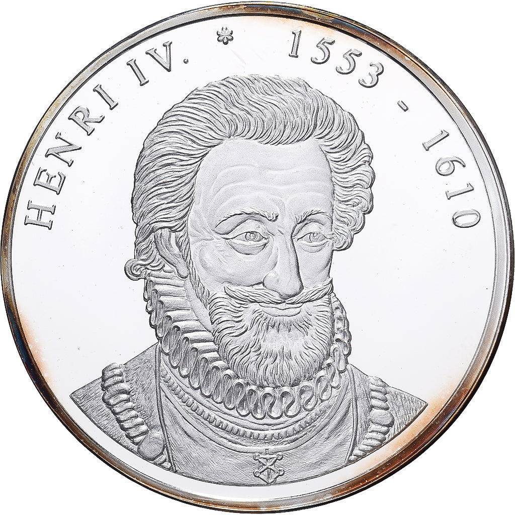 Francja, medal, Henri IV, Srebro platerowane miedzią, Proof, MS(64)