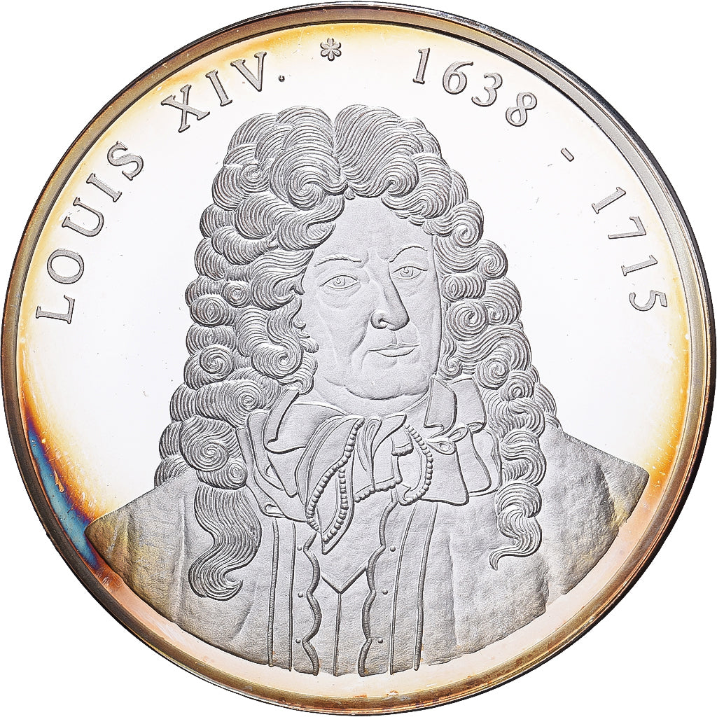 Frankrijk, Medaille, Louis XIV Le Grand, Silver Plated Copper, Proof, UNC-