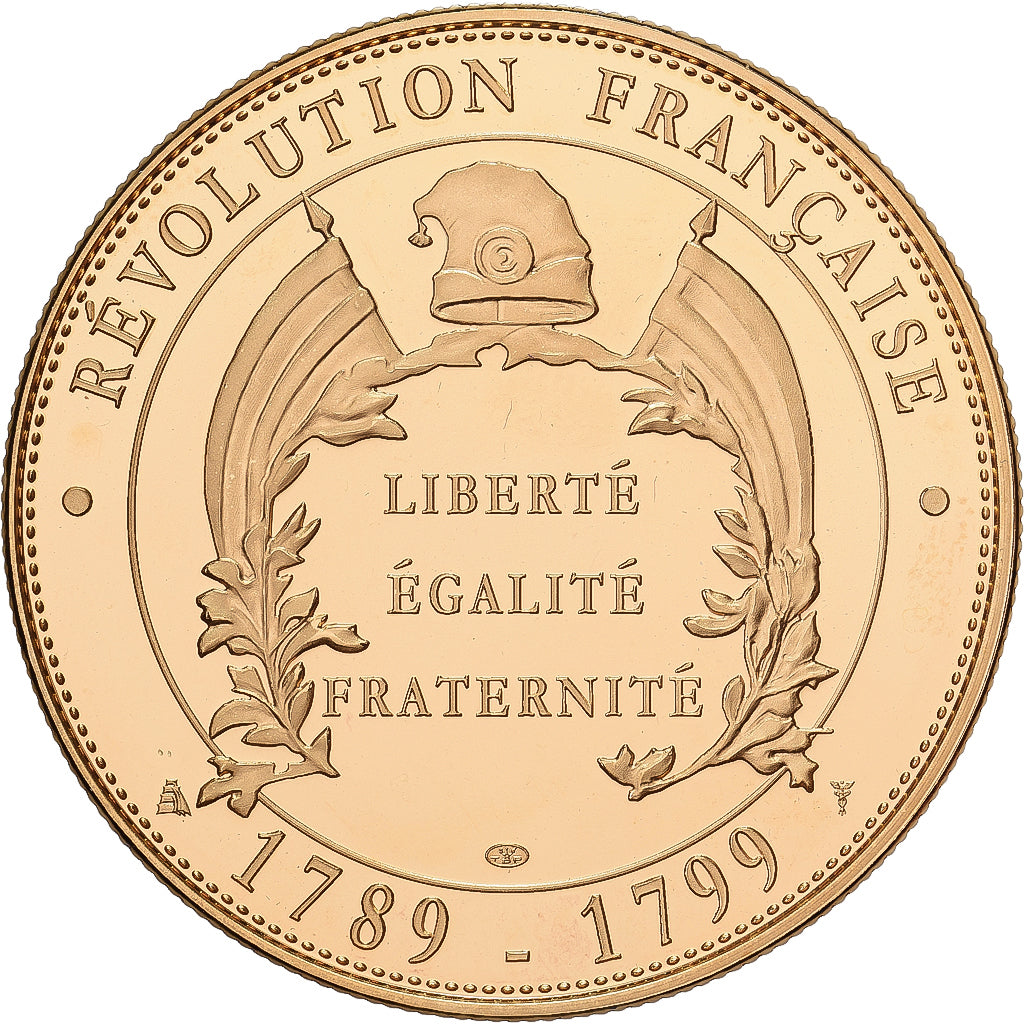 Francja, medal, Révolution Française, Prise de la Bastille, Pokryte Miedź-