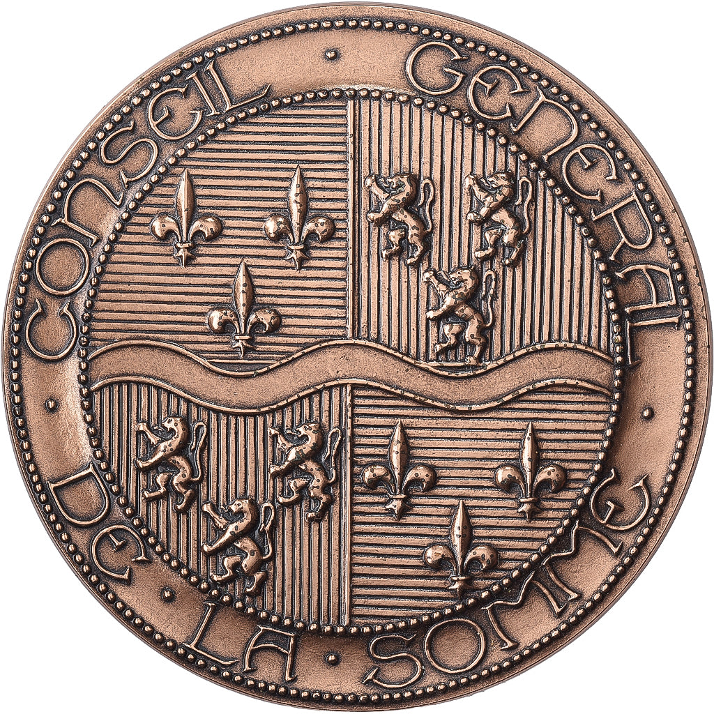 Frankrijk, Medaille, Conseil général de la Somme, Bronzen, Coeffin, FDC