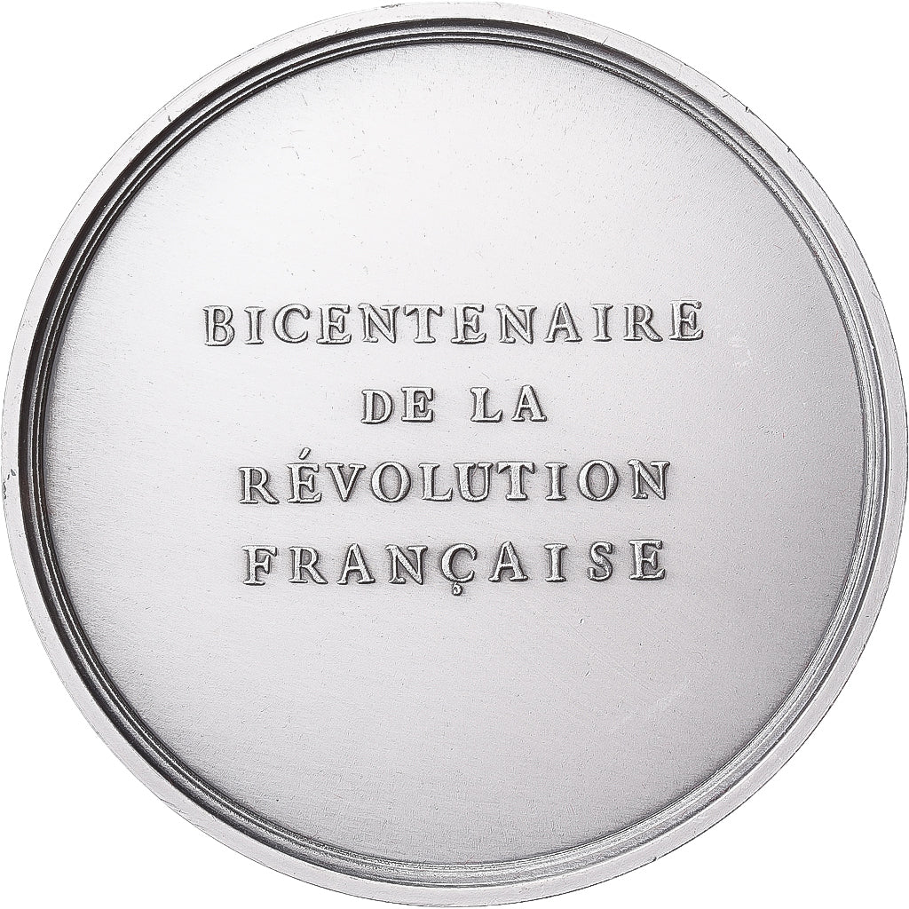 Francja, medal, Révolution Française, Abolition de l'Esclavage, 1989, Brąz
