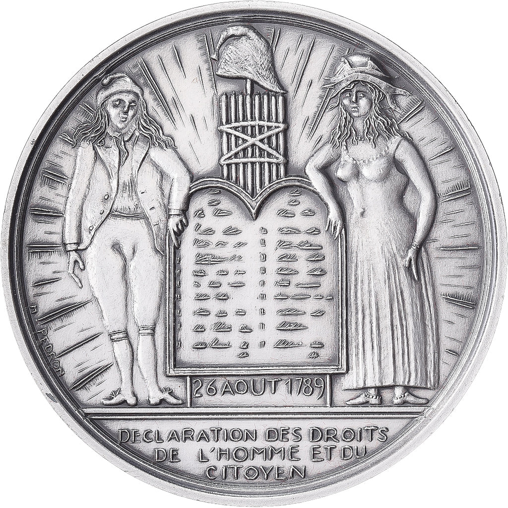 Francja, medal, Révolution Française, Déclaration des Droits de l'Homme