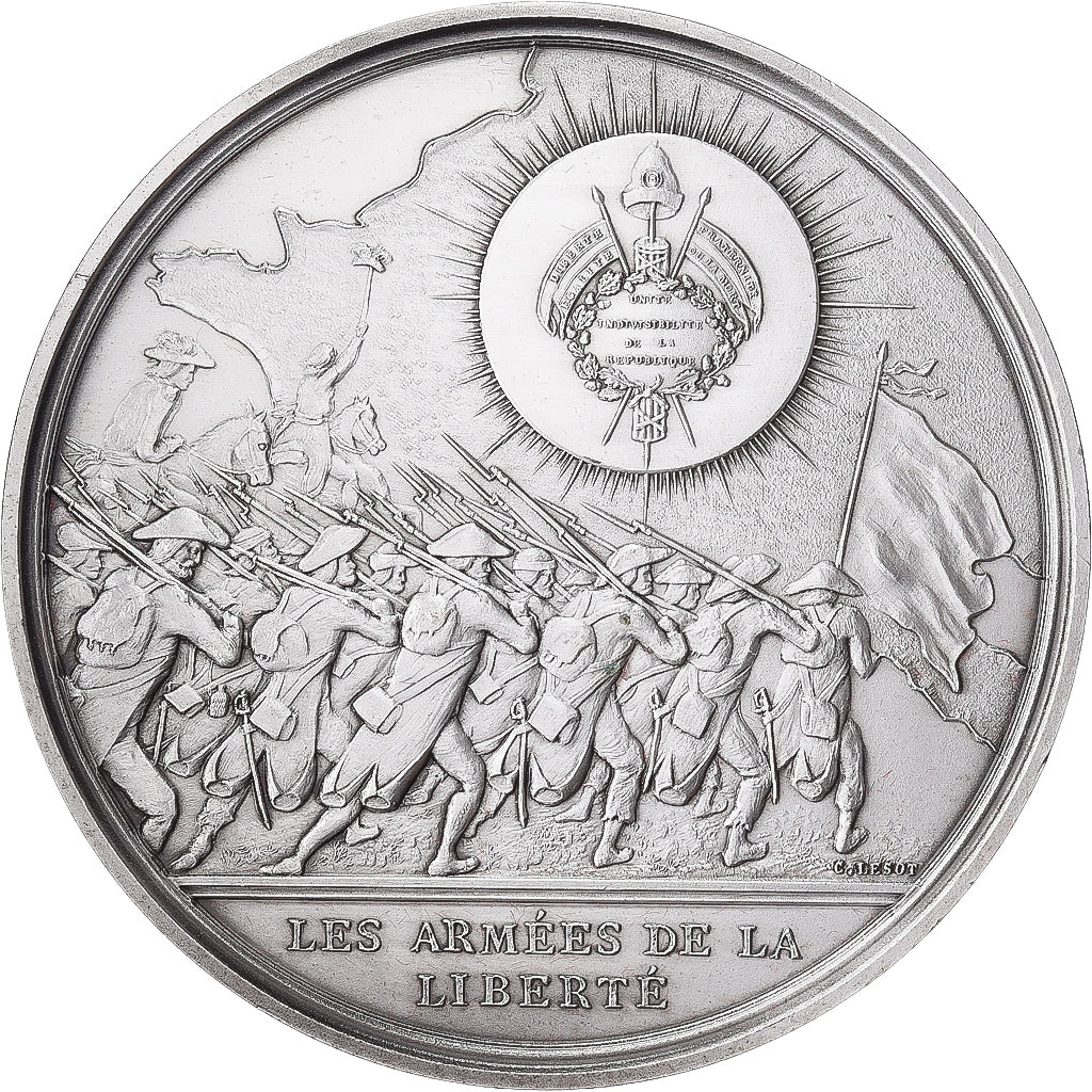Francja, medal, Révolution Française, Les Armées de la Liberté, 1989, Brąz