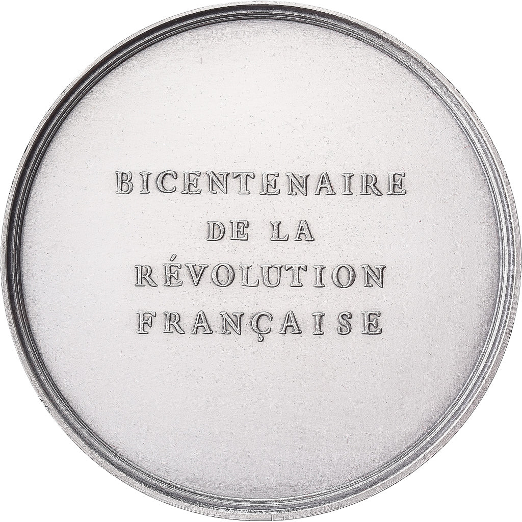 Francja, medal, Révolution Française, Fête de la Fédération, 1989, Brąz
