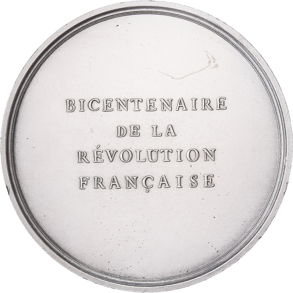 Francja, medal, Révolution Française, Les Clubs Révolutionnaires, 1989, Brąz