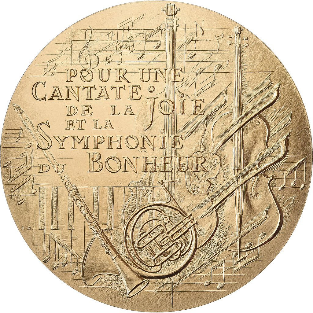 Francja, medal, Toute la Gamme de mes vœux, Pokryty brązem, Mauviel, MS(63)