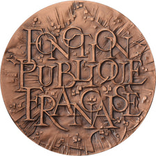 France, Medal, Fonction Publique Française, 1983, Bronze, Baduel, Attibuée à