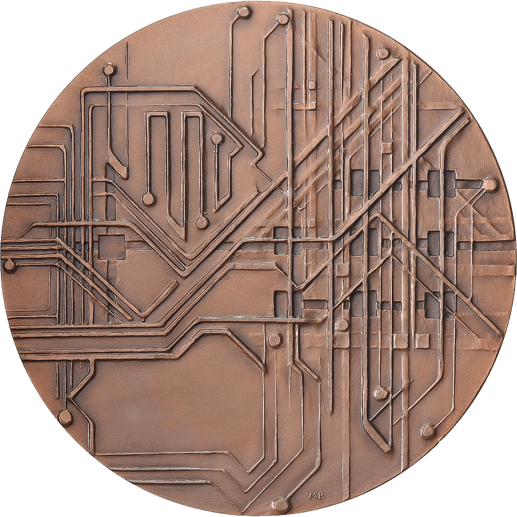 France, Medal, Fonction Publique Française, 1983, Bronze, Baduel, Attibuée à