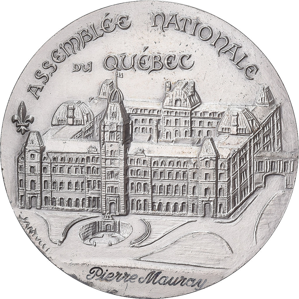 Francja, medal, Assemblée nationale du Québec, 1975, Srebro, Santucci