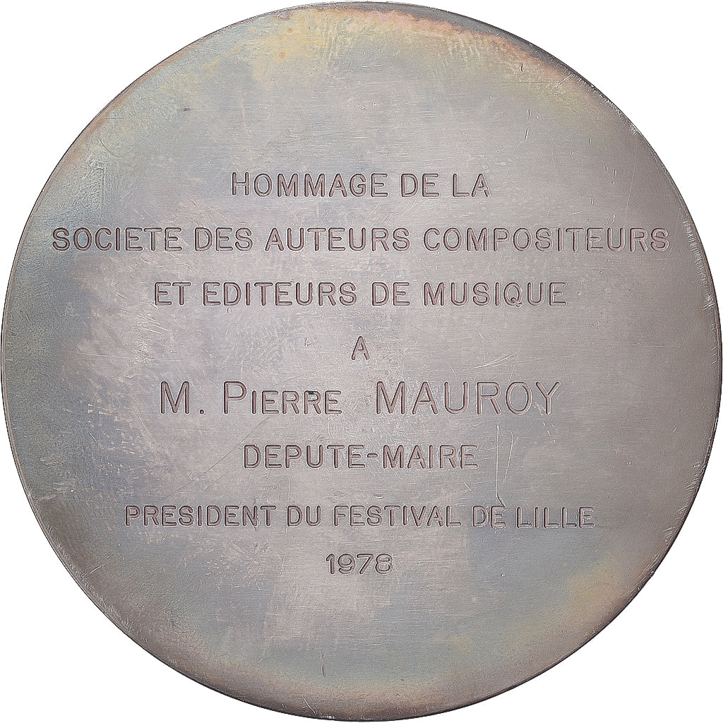Frankrijk, Medaille, Festival de Musique de Lille, 1978, Zilver, Devigne