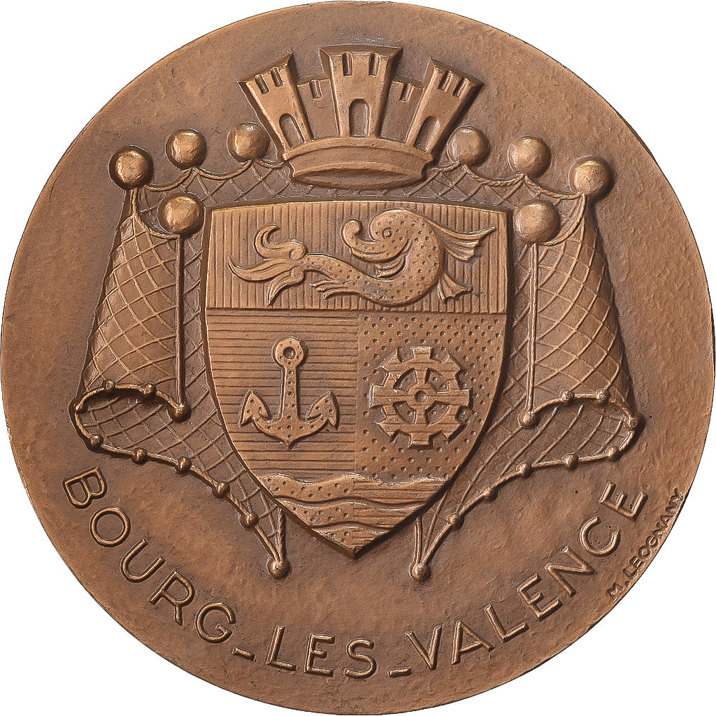 Francia, medaglia, Bourg-les-Valence, 1966, Bronzo, Leognany, Attibuée à
