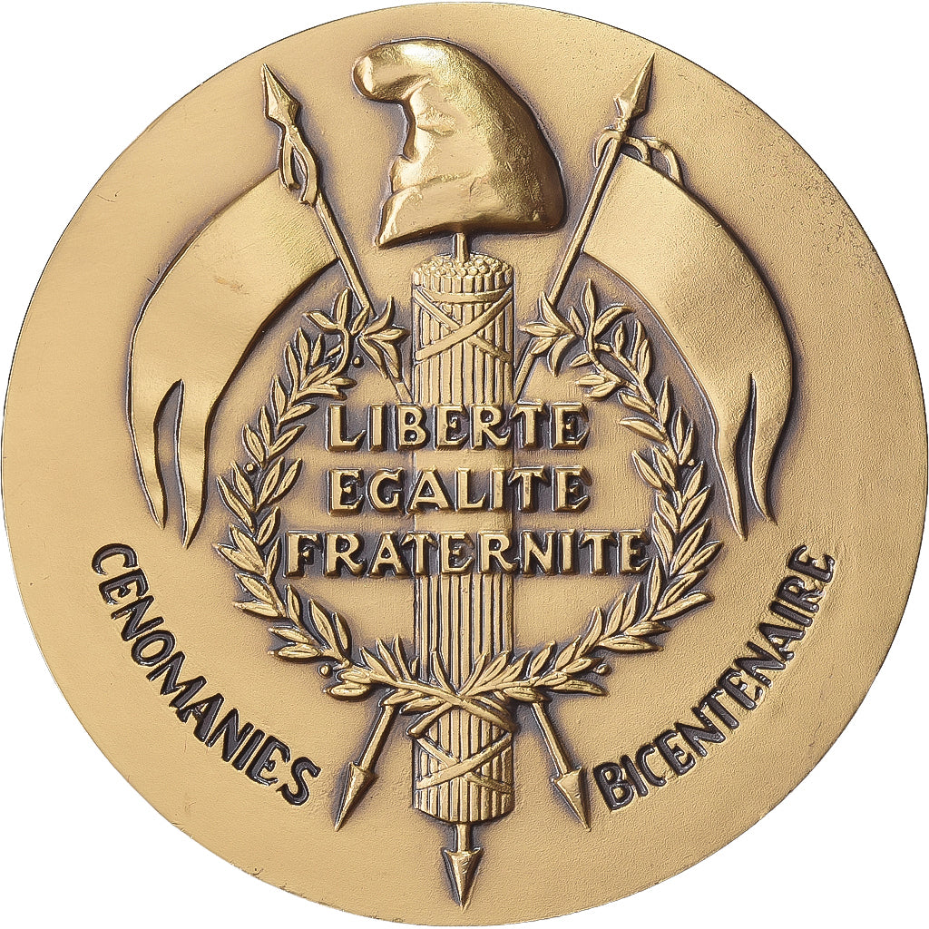 Frankrijk, Medaille, Ville du Mans, Bronzen, Pichard, Attibuée à Pierre