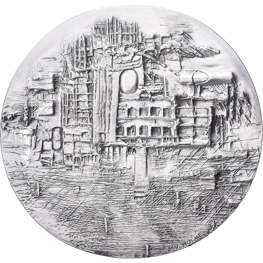 Francia, medaglia, Montpellier, Millénaire, 1985, Bronzo argentato, Holme, SPL