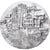 Francja, medal, Montpellier, Millénaire, 1985, Brąz posrebrzany, Holme, MS(63)