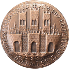France, Medal, Sceau Médiéval de la Ville de Marseille, 1974, Bronze, Pierre