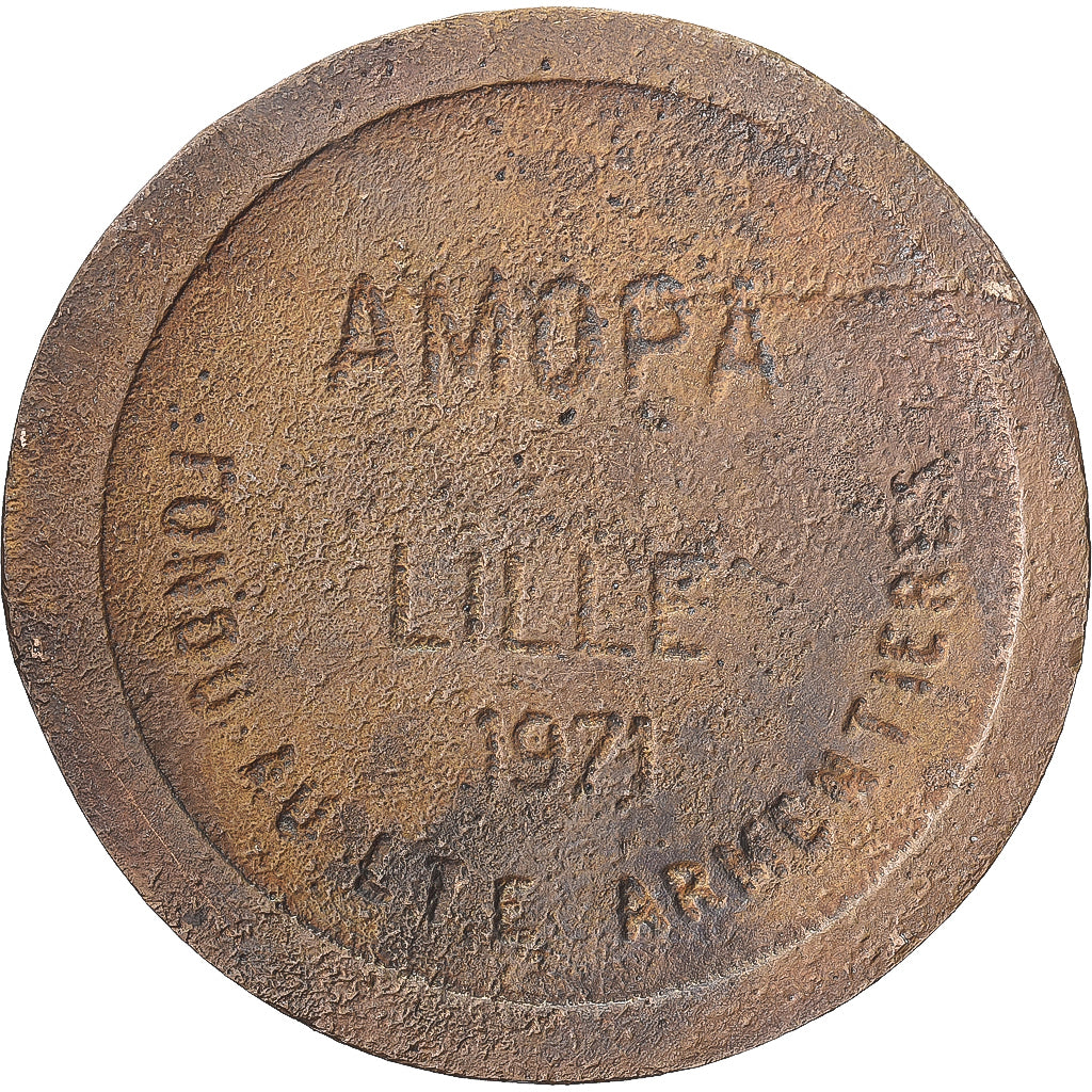 Frankrijk, Medaille, A.M.O.P.A, Lille, 1971, Bronzen, ZF
