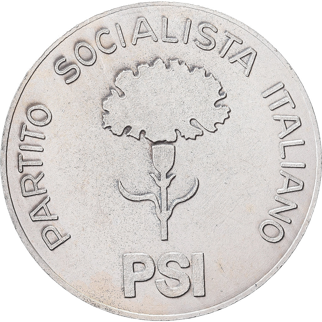 Italië, Medaille, Partito Socialista, Sandro Pertini, Silvered bronze, Moretto