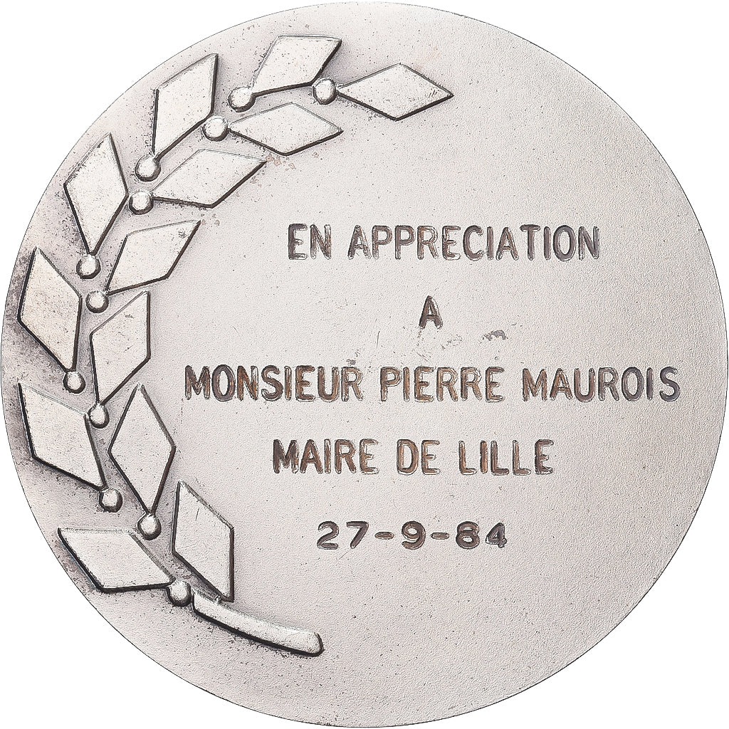 Francia, medaglia, Organisation Mondiale du Tourisme, 1984, Bronzo argentato