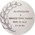 Francja, medal, Organisation Mondiale du Tourisme, 1984, Brąz posrebrzany