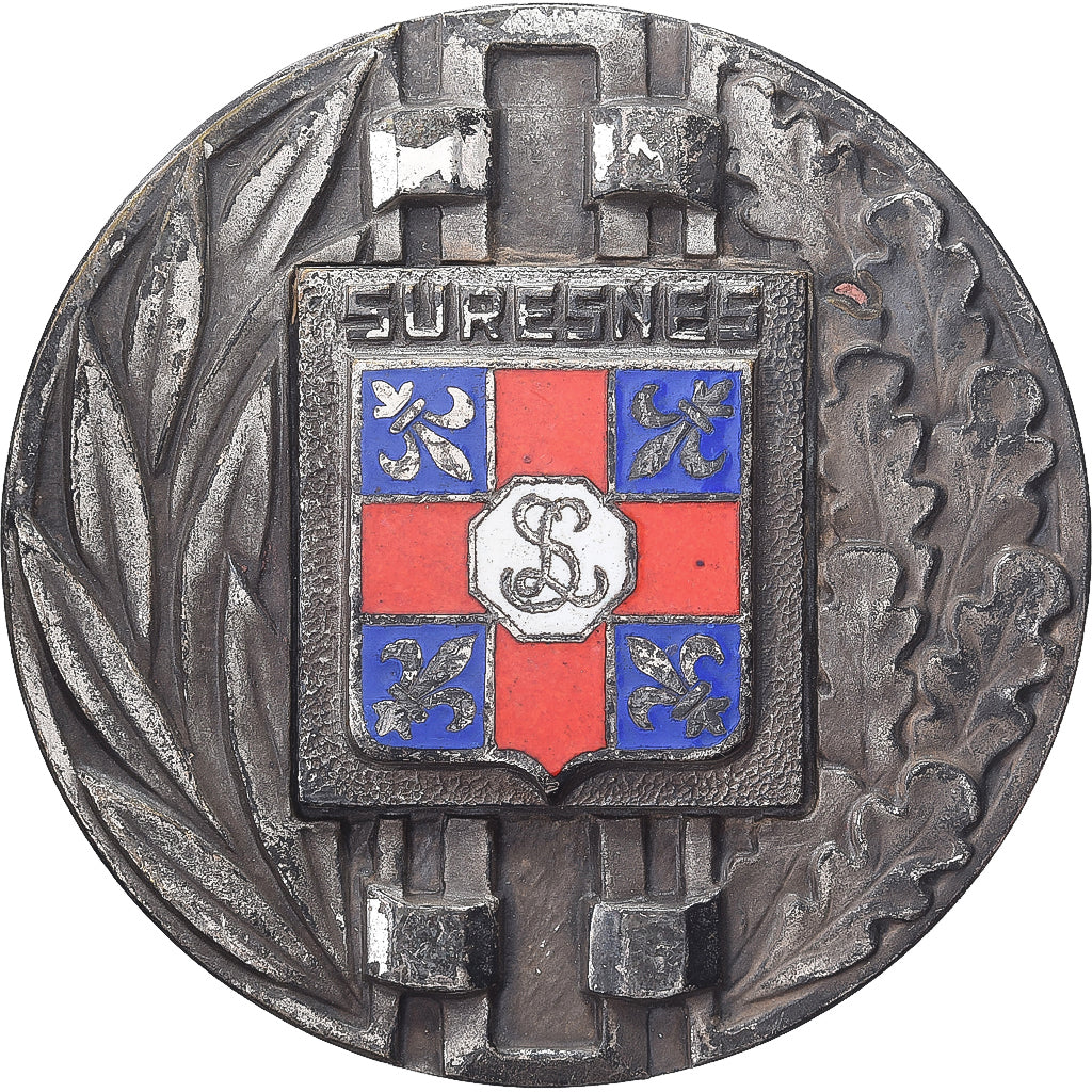 Francia, medaglia, Ville de Suresnes, 1972, Bronzo argentato, Attibuée à