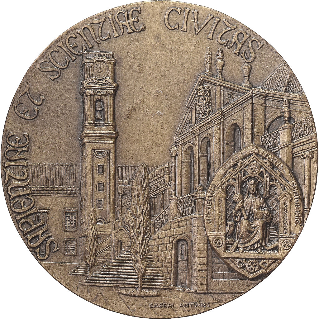 Portogallo, medaglia, Université de Coimbra, Bronzo, Cabral Antunes, SPL-