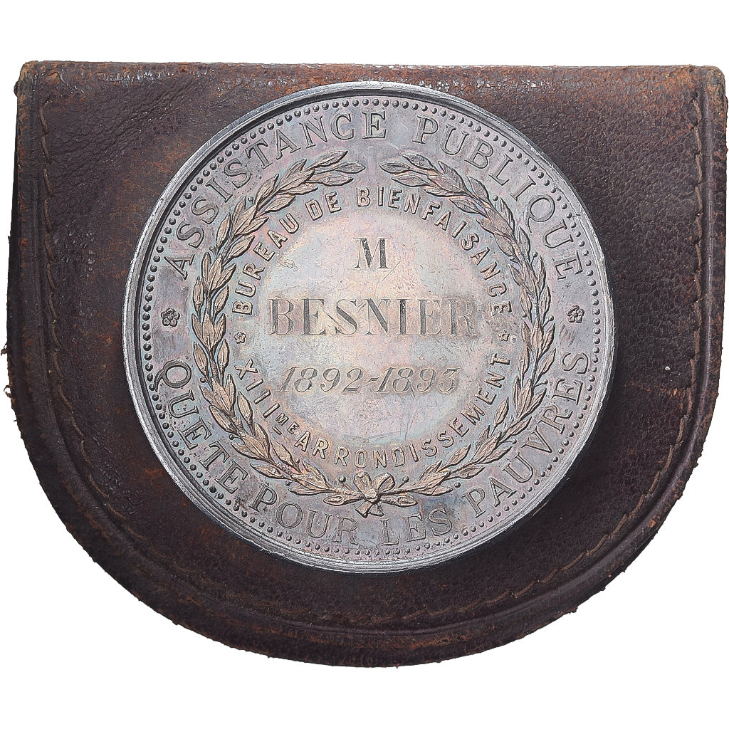France, Médaille, Assistance Publique, Bureau de Bienfaisance, Paris, 1893
