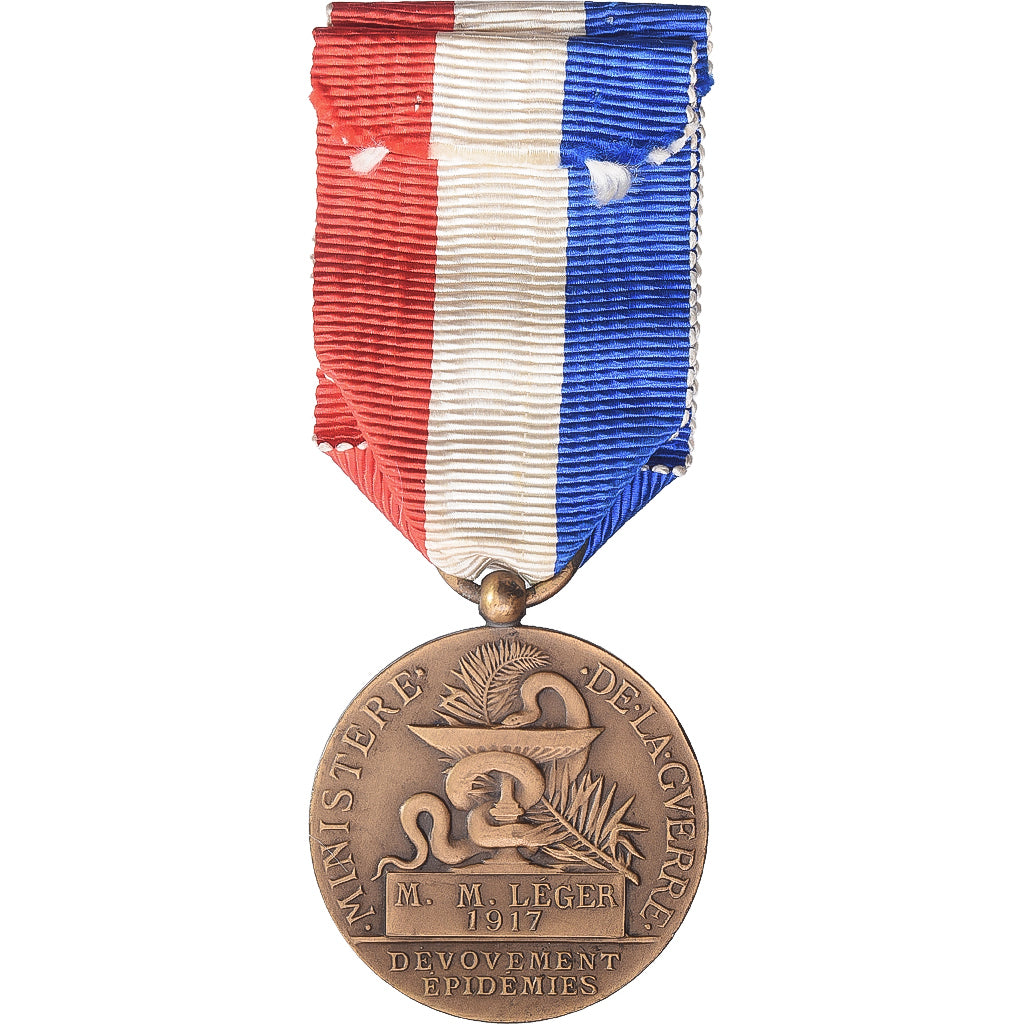 France, Ministère de l'Intérieur, Épidémies, Medal, Excellent Quality