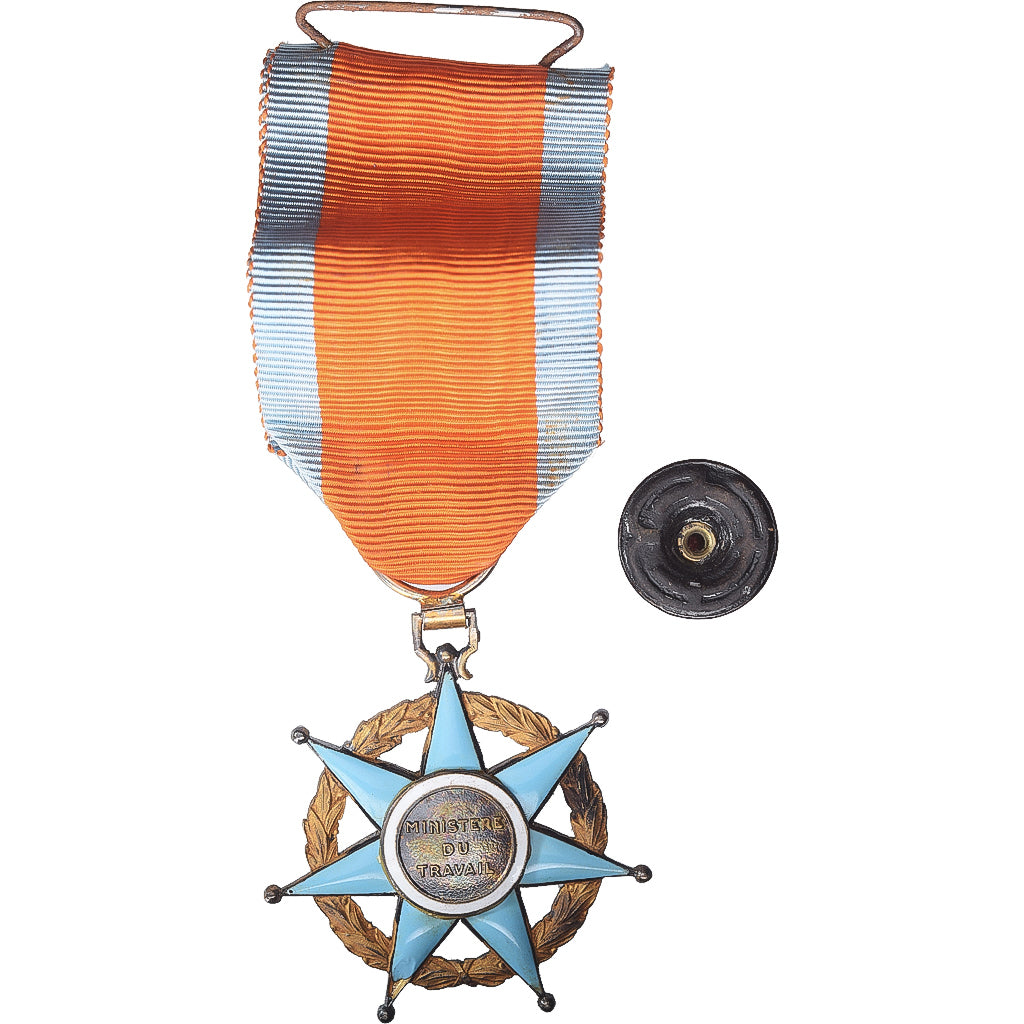 Francia, Ordre du Mérite Social, medalla, Officier, Excellent Quality, Plata