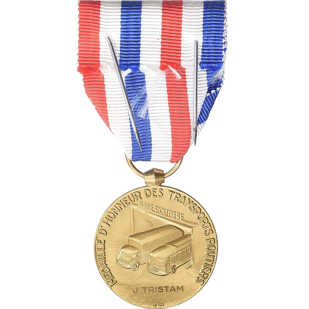 Frankreich, Honneur, Transports Routiers, Medaille, Excellent Quality, Gilt