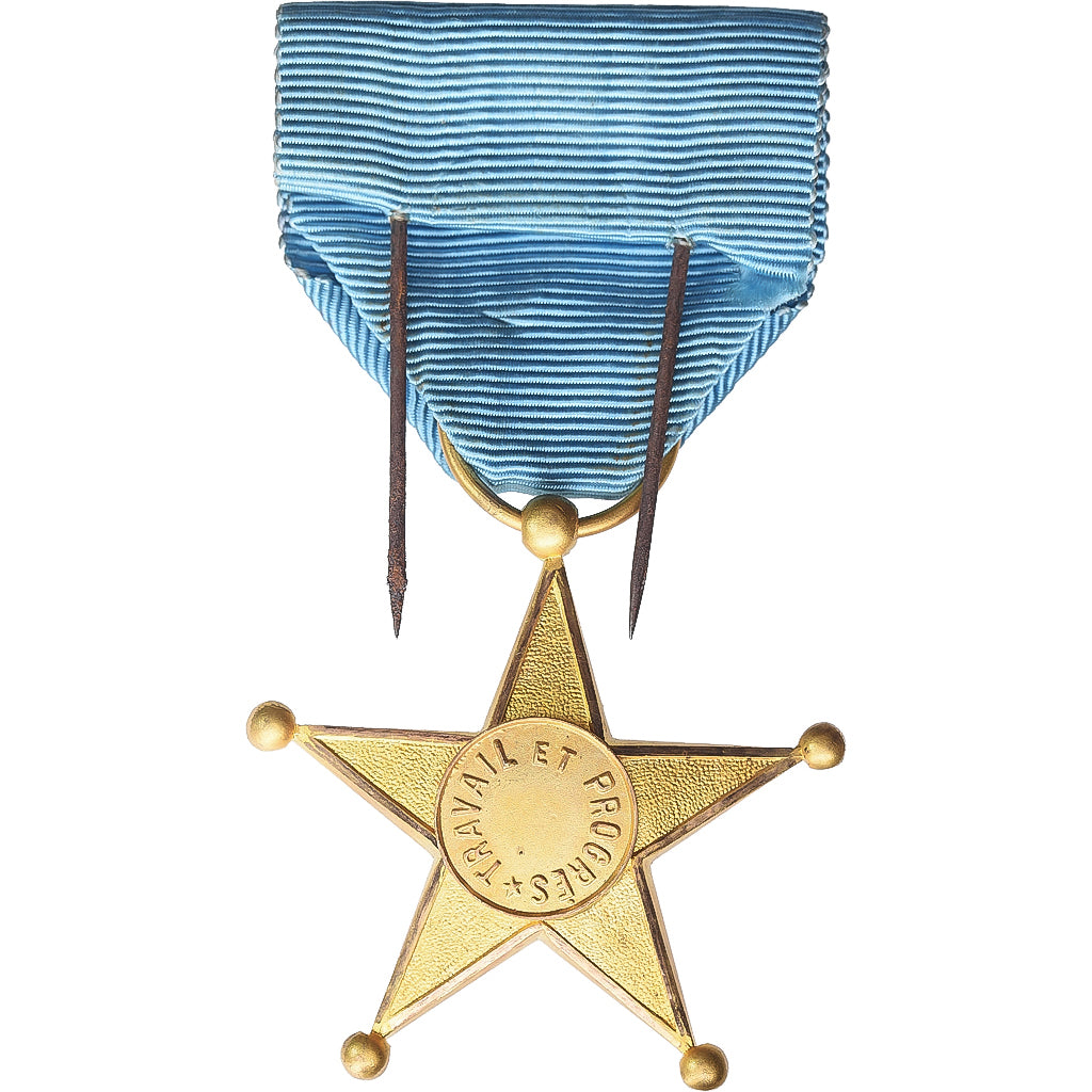 Belgian Congo, Etoile de Service, Medal, Excellent Quality, Gilt Bronze, 40