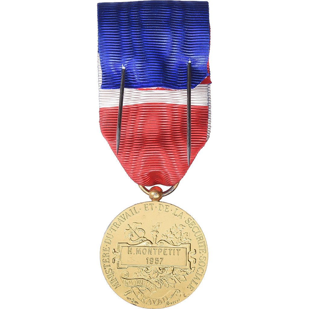 France, Ministère du Travail et de la Sécurité Sociale, Medal, 1957