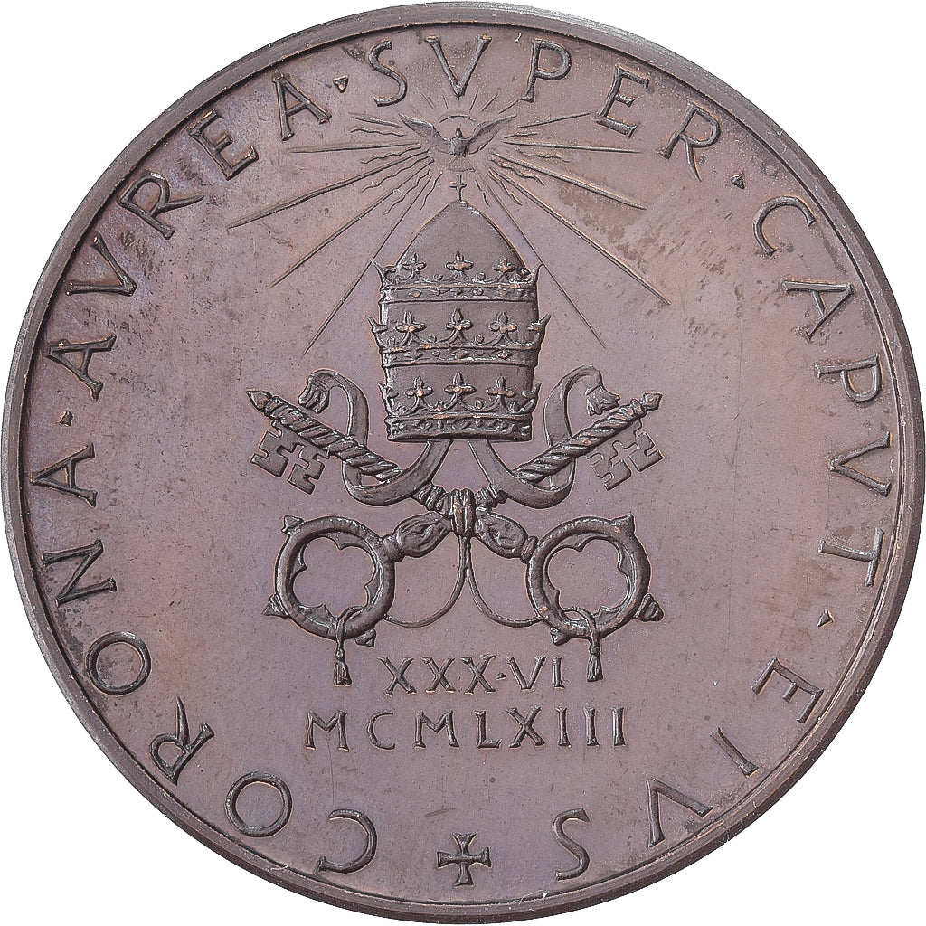 Vaticaanstad, Medaille, Paul VI, Médaille Annuelle, 1963, Bronzen, Giampaoli