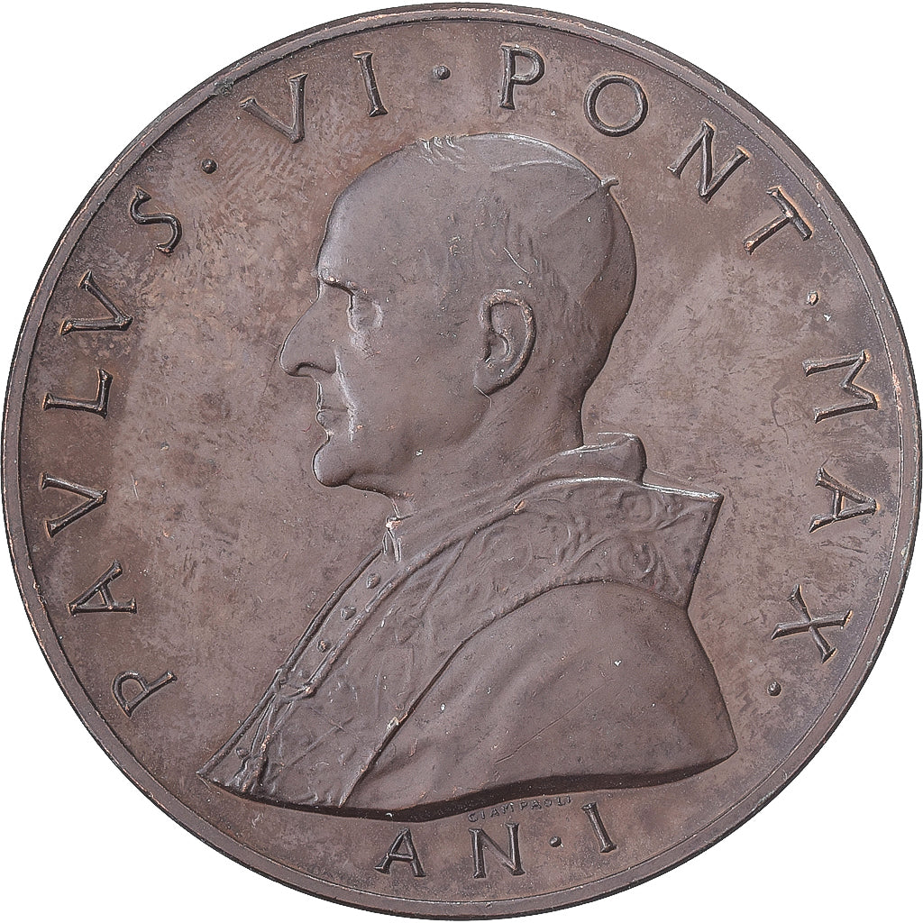 Vaticaanstad, Medaille, Paul VI, Médaille Annuelle, 1963, Bronzen, Giampaoli