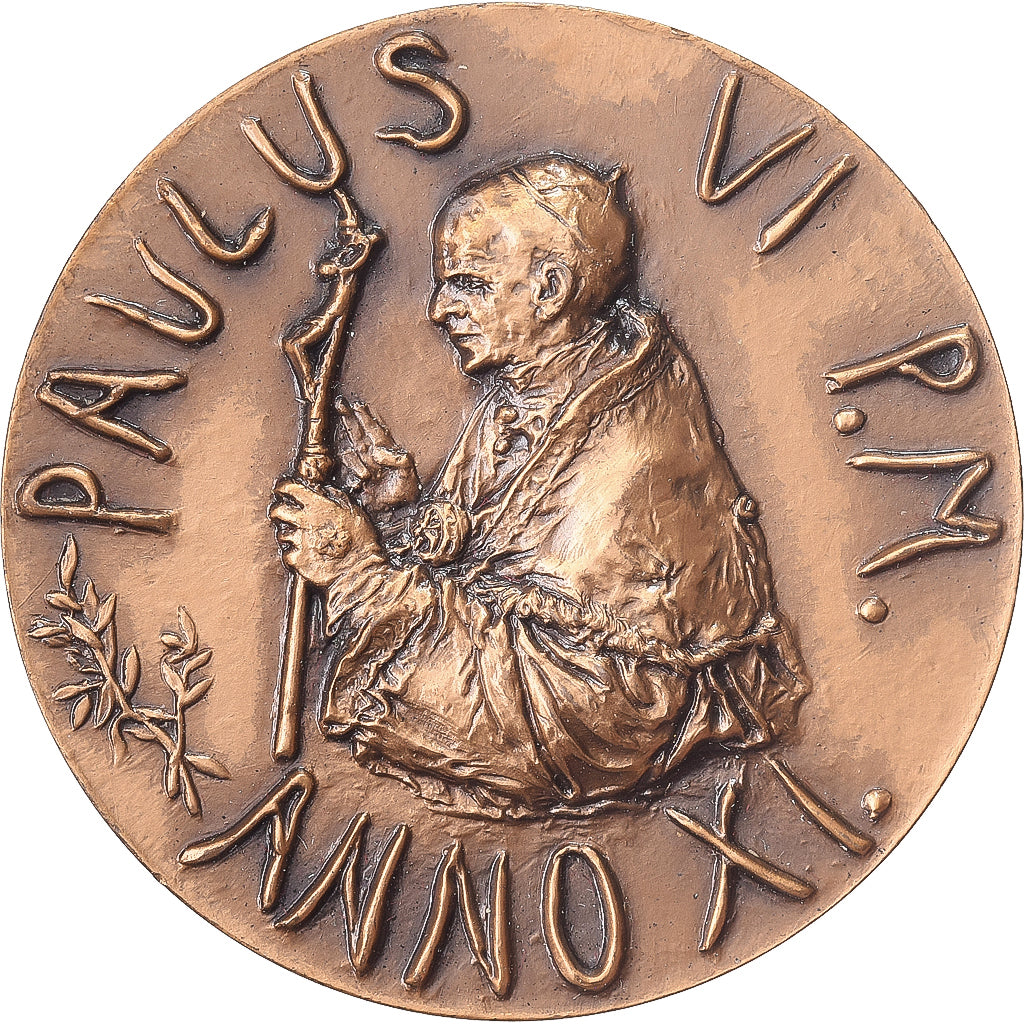 Vaticaanstad, Medaille, Paul VI, Anno XI, 1973, Bronzen, Scorzelli, UNC-